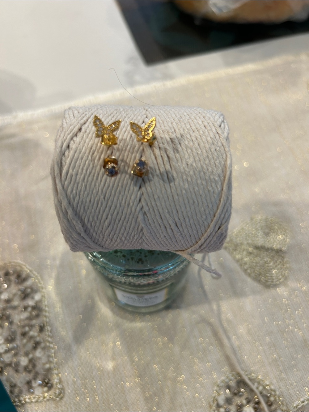 NWOT Set of 2 Gold Earrings